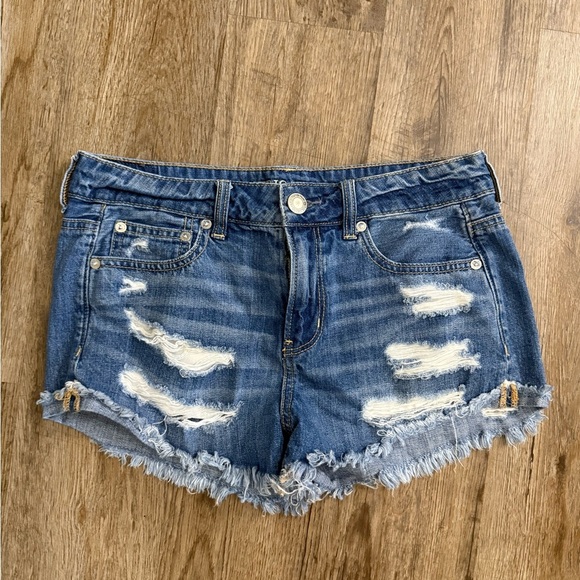 American Eagle • Distressed Shortie Shorts - Picture 1 of 7